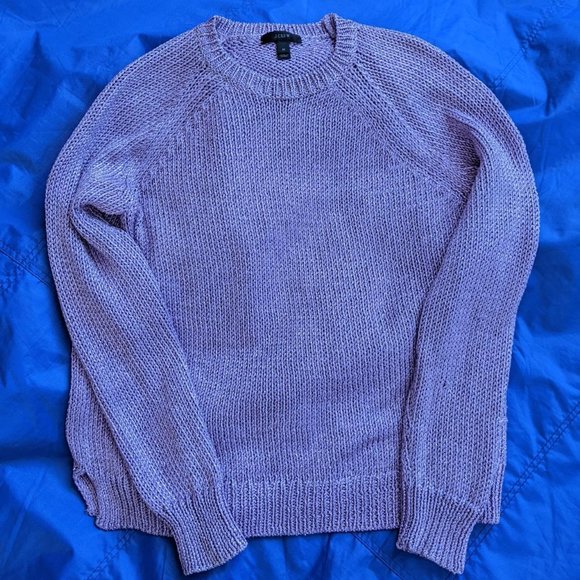 J.Crew shiny purple knit sweater - Medium - Picture 3 of 3